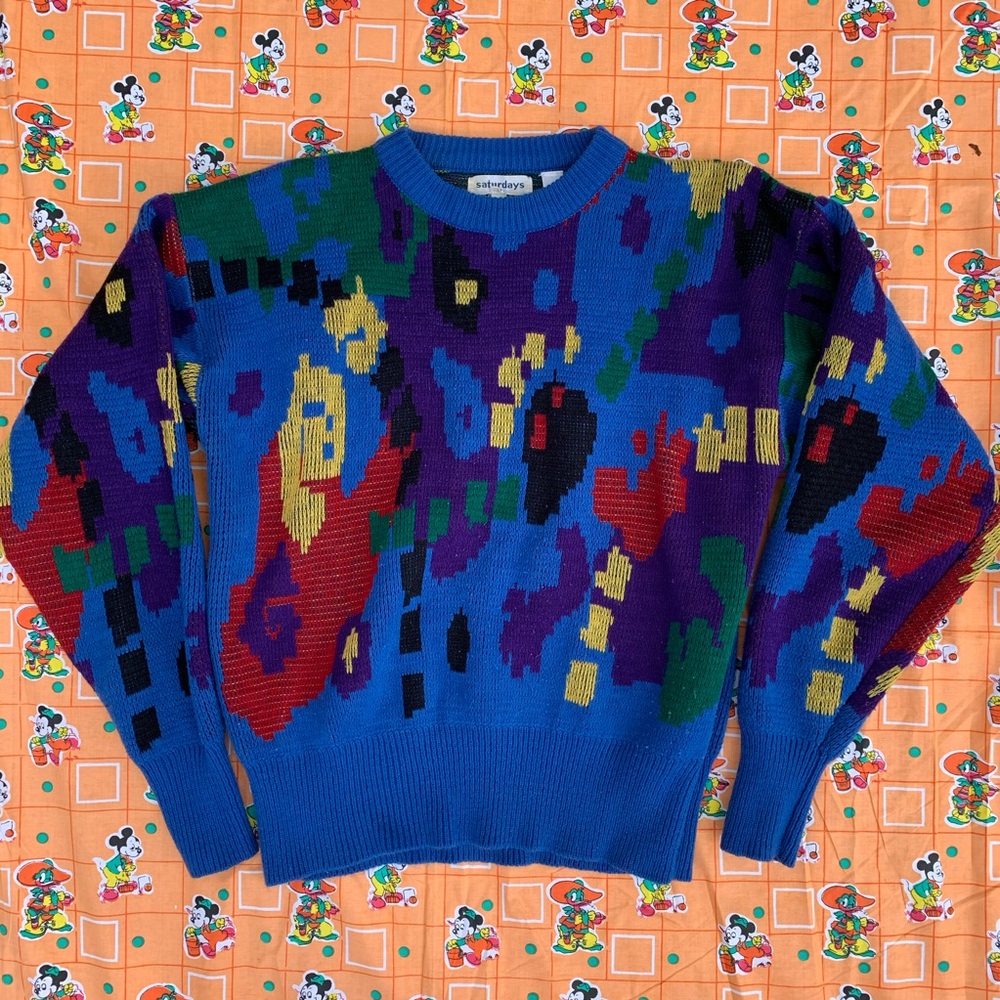 Vintage multicolored sweater.
